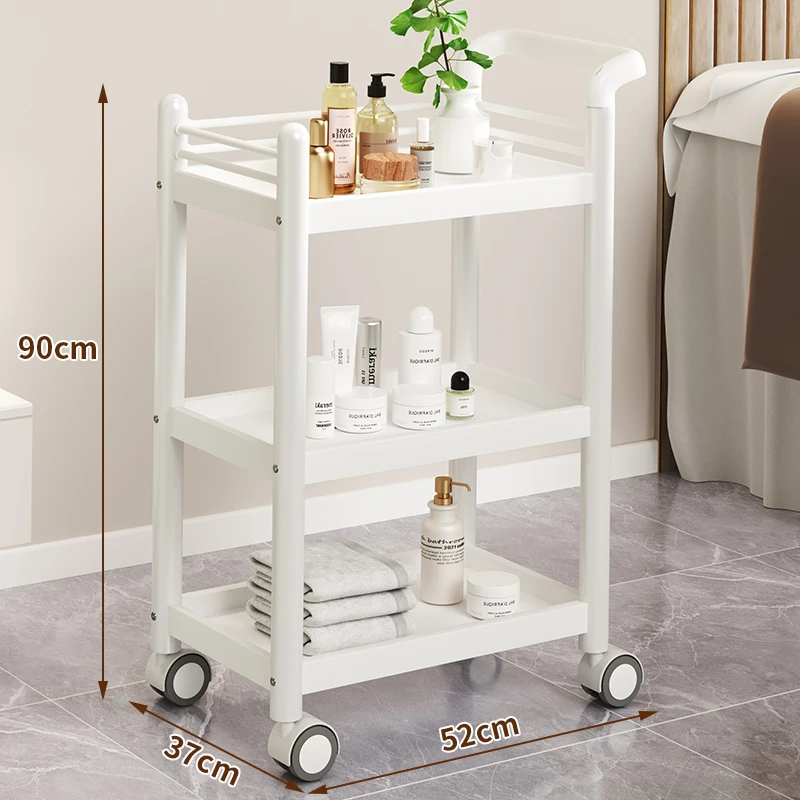 Makeup Salon Trolley Beauty Cosmetic Barbershop Equipment Salon Trolley Rolling Muebles Peluqueria Commercial Furniture YN50ST