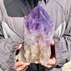 Natural Amethyst Cluster Quartz, Amethyst Backbone Mineral Sample Energy