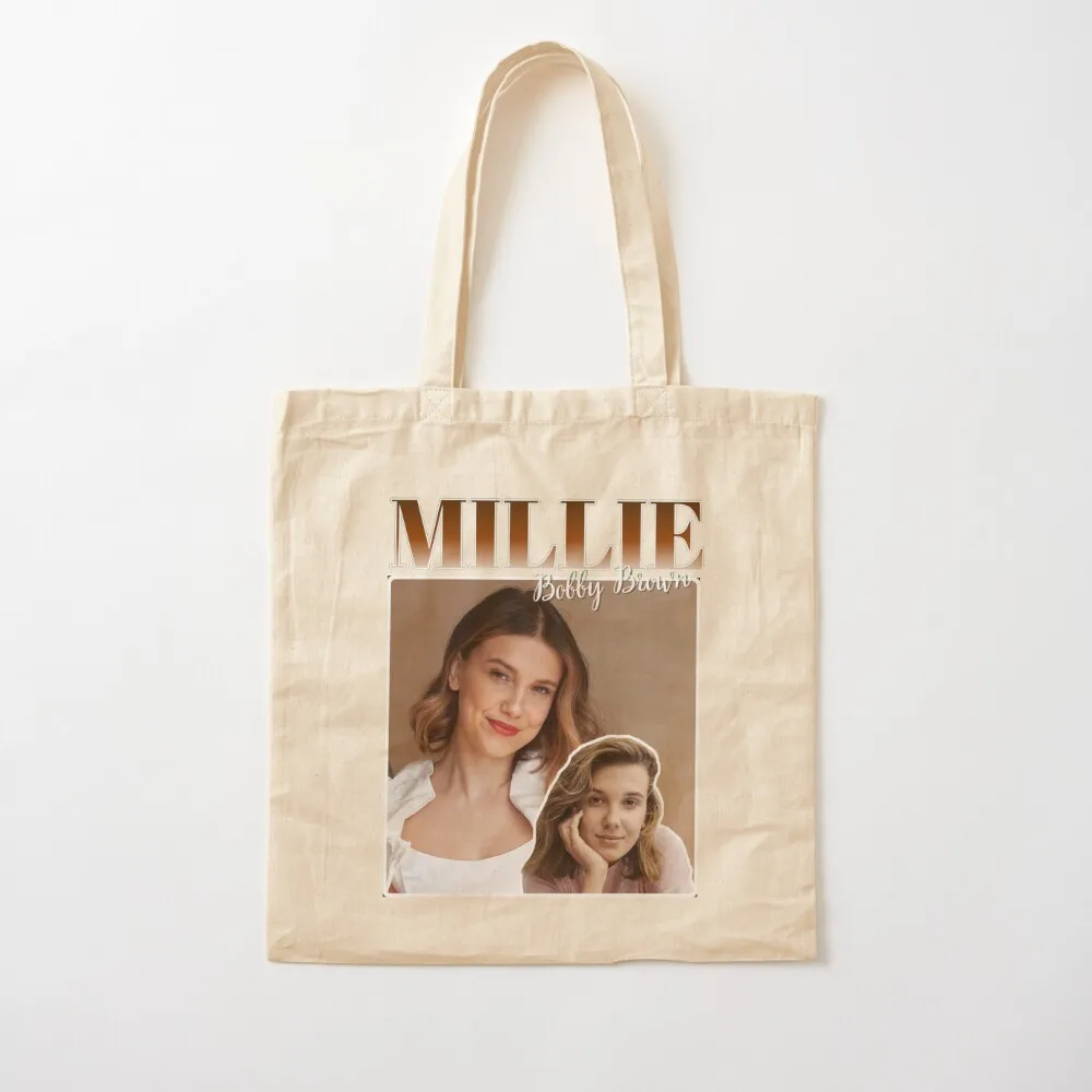 

Millie Bobby Brown Tote Bag tote bag woman hand bag Eco Canvas Tote