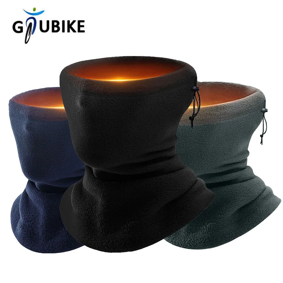 GTUBIKE Motorcycle Face Mask Winter Warm Balaclava Motorcycle Half Face Mask Black Warm Fleece Neck Scarf Riding Biker Windproof