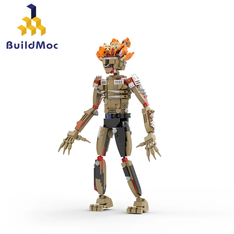 BuildMoc Clickers Stalkers Demo Monster Building Block Set For The Last of Us Mutator Walker Bricks Toys Children Birthday Gifts