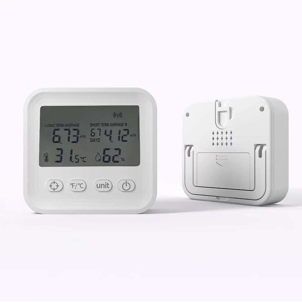 Tragbarer Radon-Detektor im Großhandel mit Echtzeit-Lesungen für präzise Kurz- und Langzeitluftqualitätsüberwachung in Häusern OEM