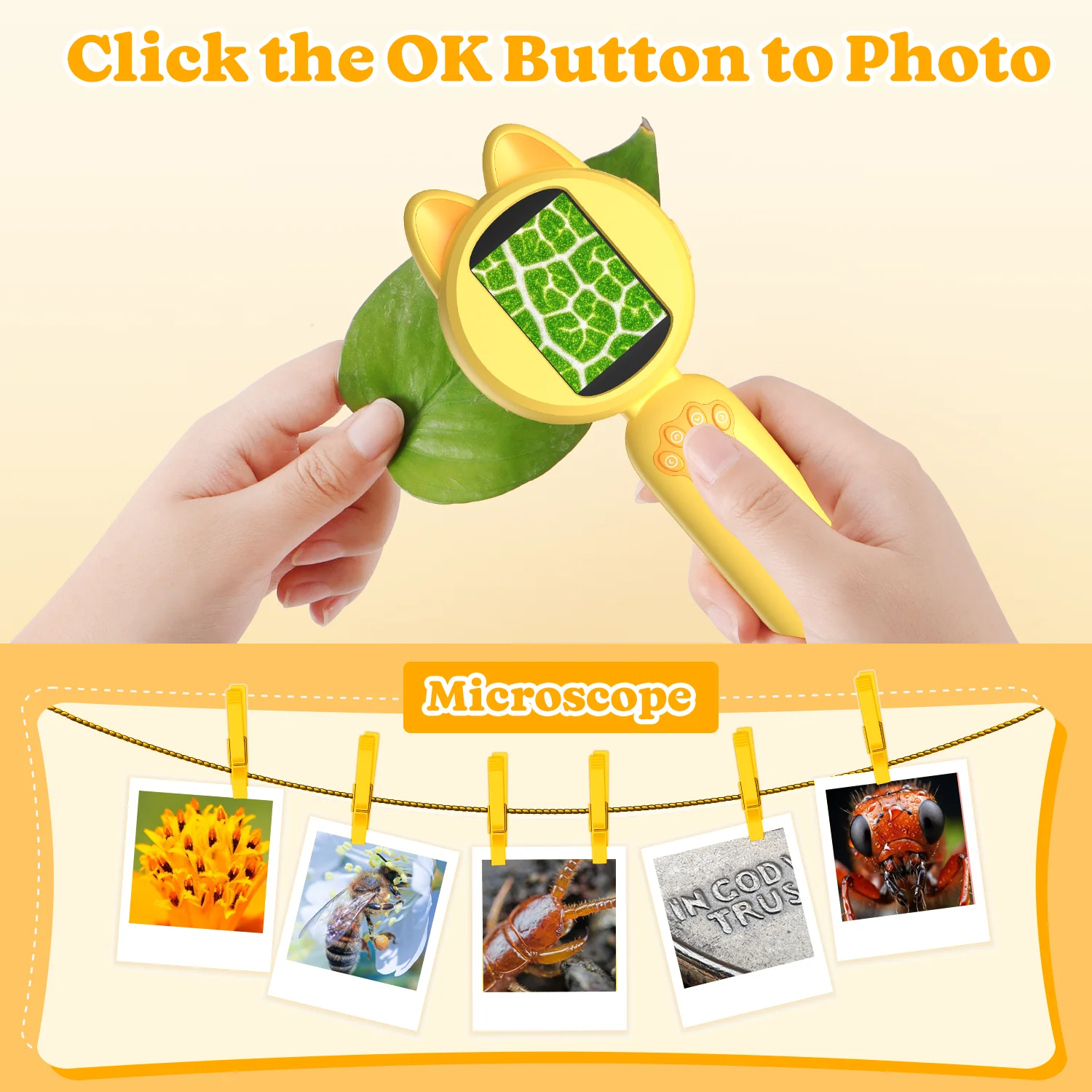 Портативный цифровой микроскоп – обзор и цена Kids Outdoor Microscope
