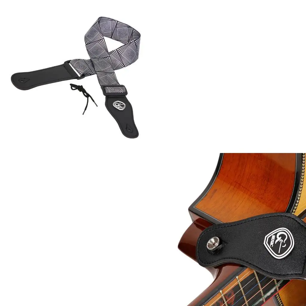 Thicken Musical Instruments Strap Practical Guitar Strap for All Heights