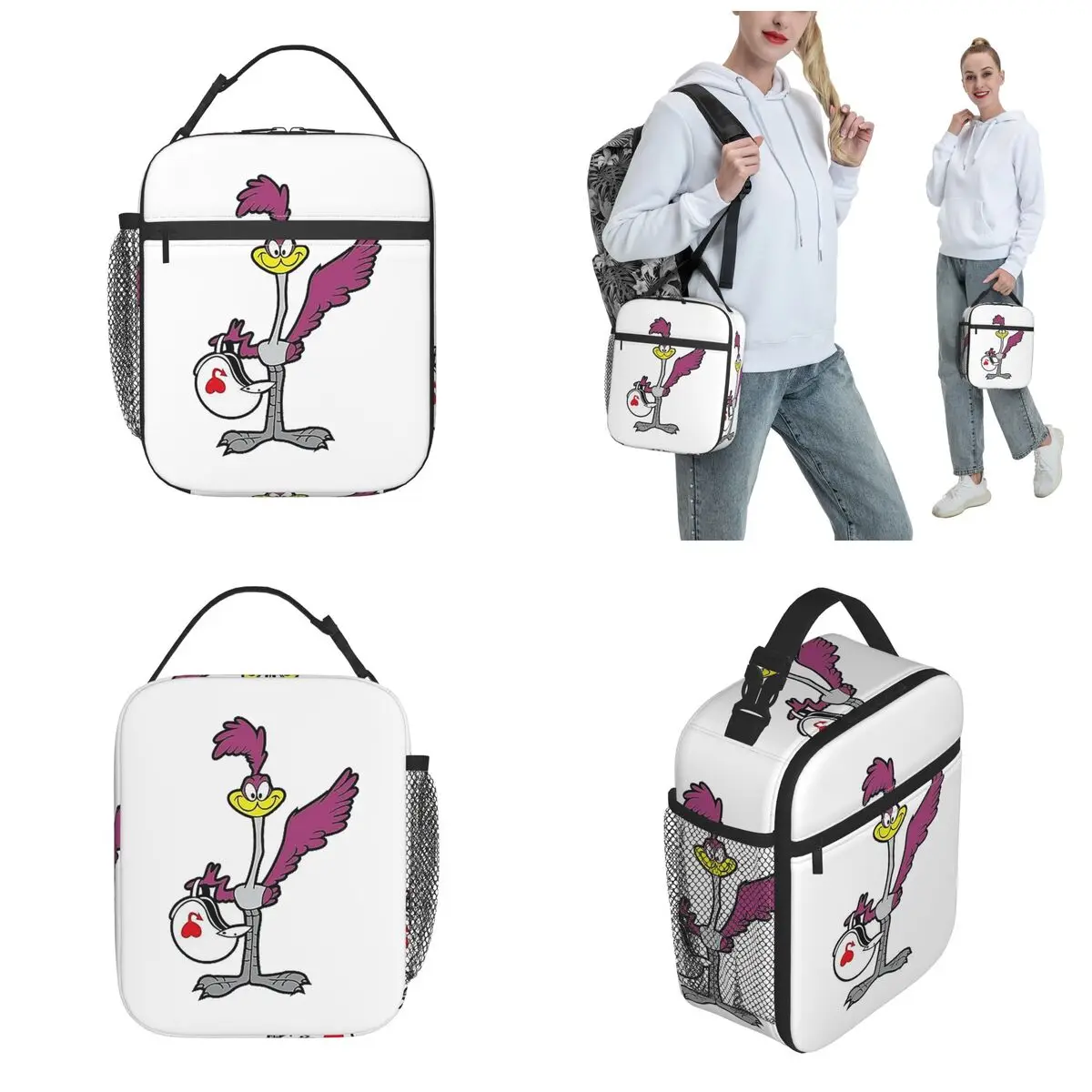 Beep Beep Merch Insulated Lunch Bags For School Food Storage Bag Portable Thermal Cooler Lunch Box