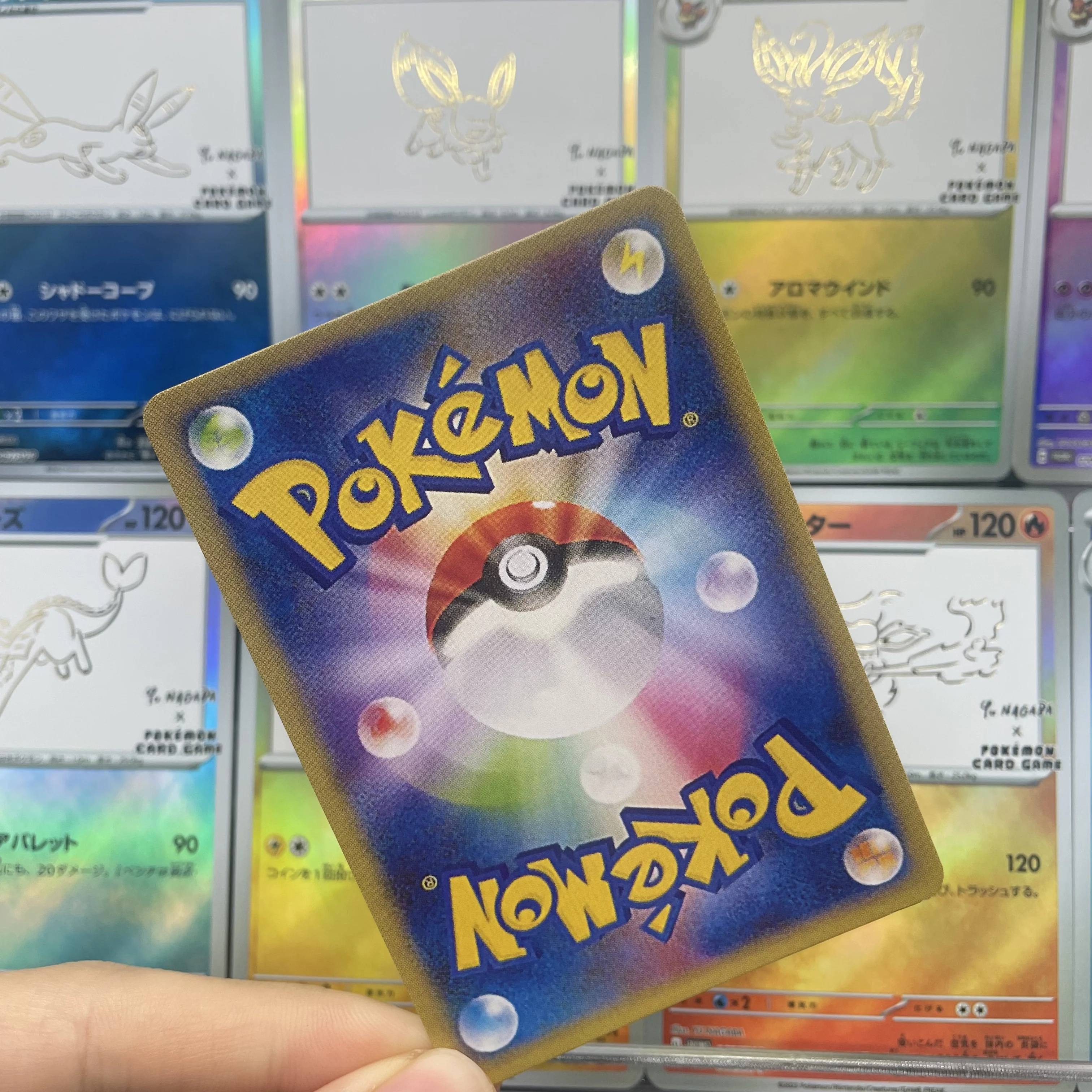 لتقوم بها بنفسك PTCG اليابانية 10 قطعة Flareon Leafeon Eevee Sylveon Glaceon Espeon SV-P بطاقات ترويجية هواية جمع بطاقة فلاش لعبة هدية