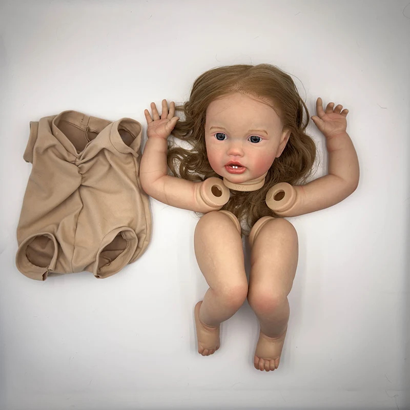 24 インチ 60 センチメートルリボーンベビーキットロッティ塗装済みキット DIY パーツ根付き髪