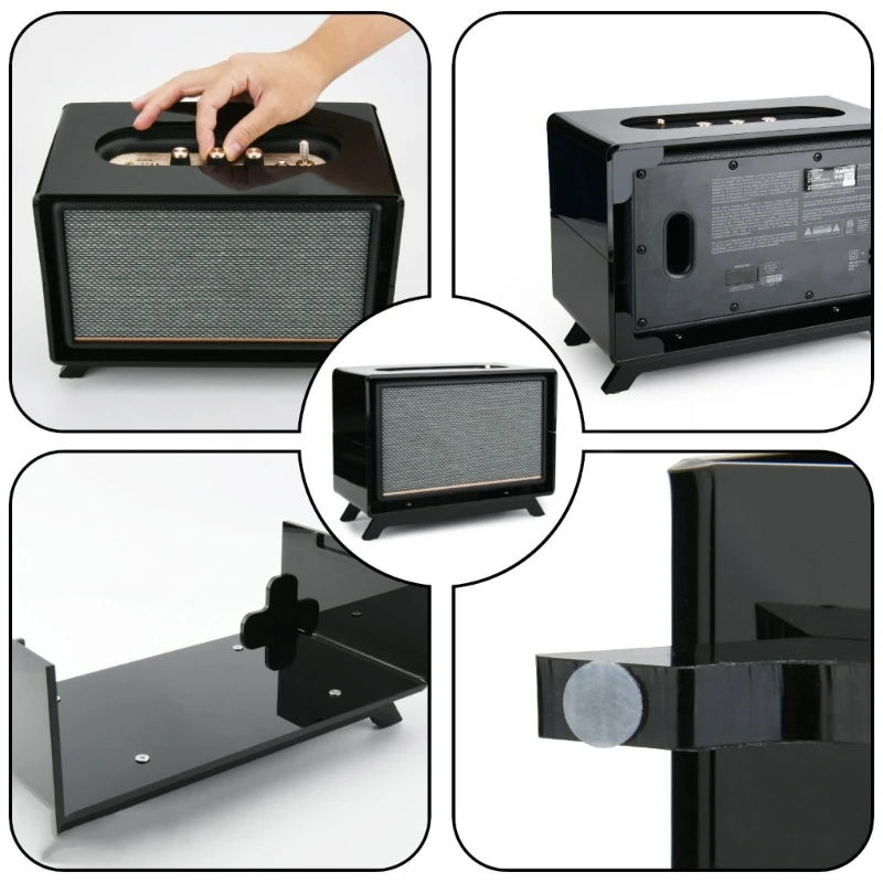 III 3 스피커용 아크릴 스피커 스탠드 데스크탑 홀더 스피커 스탠드