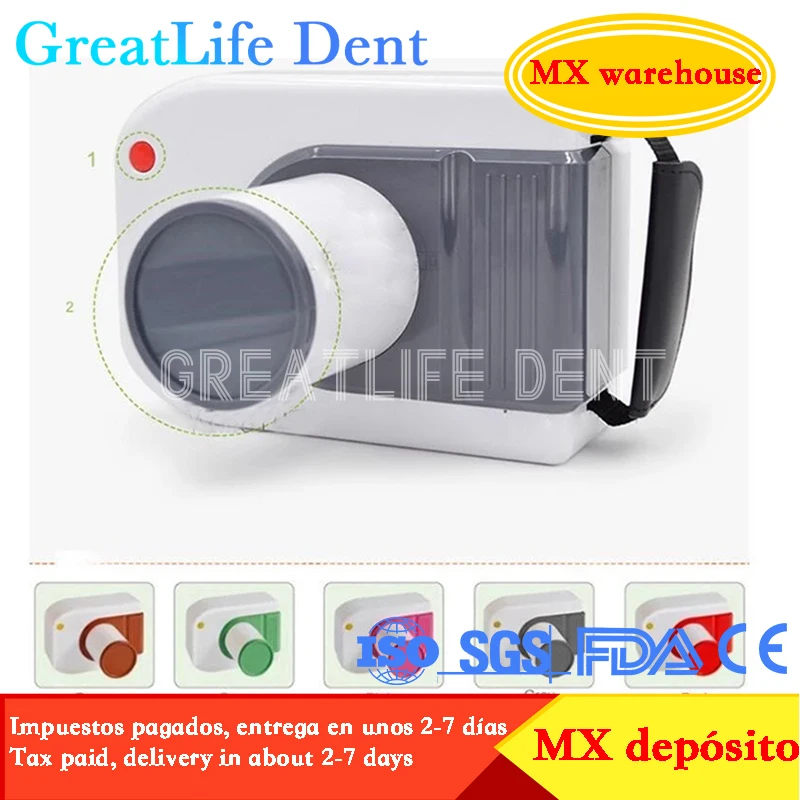 

GreatLife Dent Dental Clinic Portable Dental X-ray Camera Machine High Frequency Imagaing System X Ray Camera