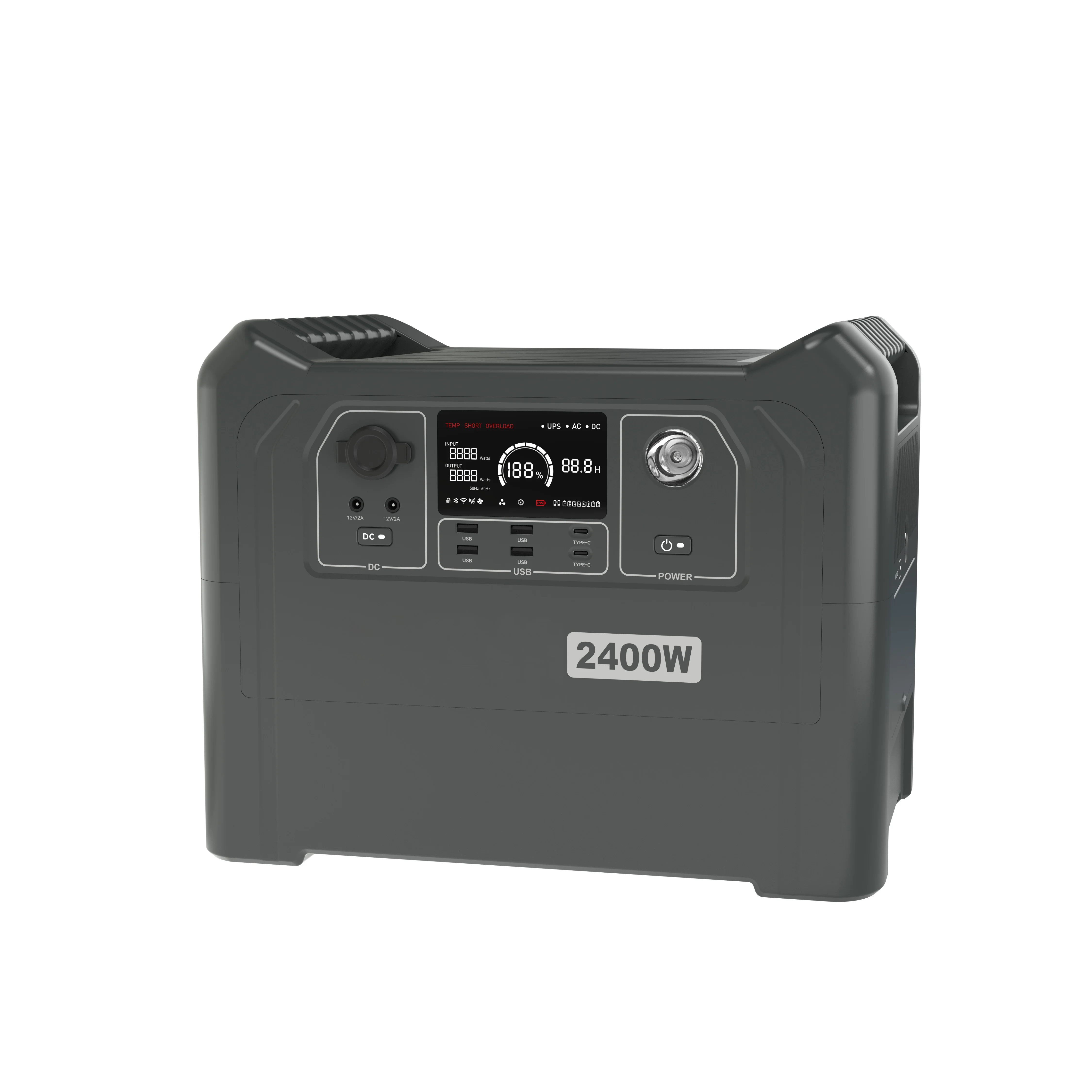 

Portable Power Energy Storage Supply 2000W 2300W 2400W Lithium Battery Portable Power Station for Outdoor Camping