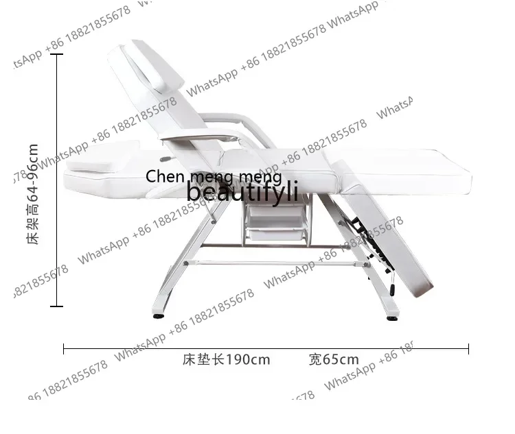เตียงนวดพับได้อเนกประสงค์ เตียงสัก เตียงกายภาพบำบัด เก้าอี้สัก เตียงนวดปรับระดับได้สำหรับงานสัก