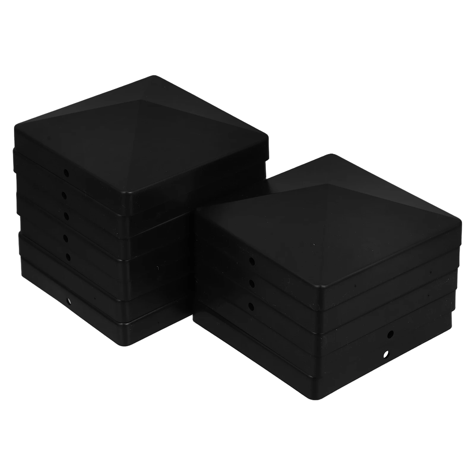 

Fence Post Cap Deck Caps Covers for Accessories Easy Install Black Equipment Parts