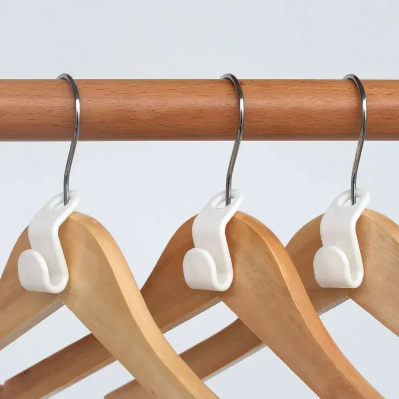 Useful Clothes Hanger Hook Folding Storage Clothes Rack Wardrobe Hanging Hanger Connection Hook Space Saving Connectors Home