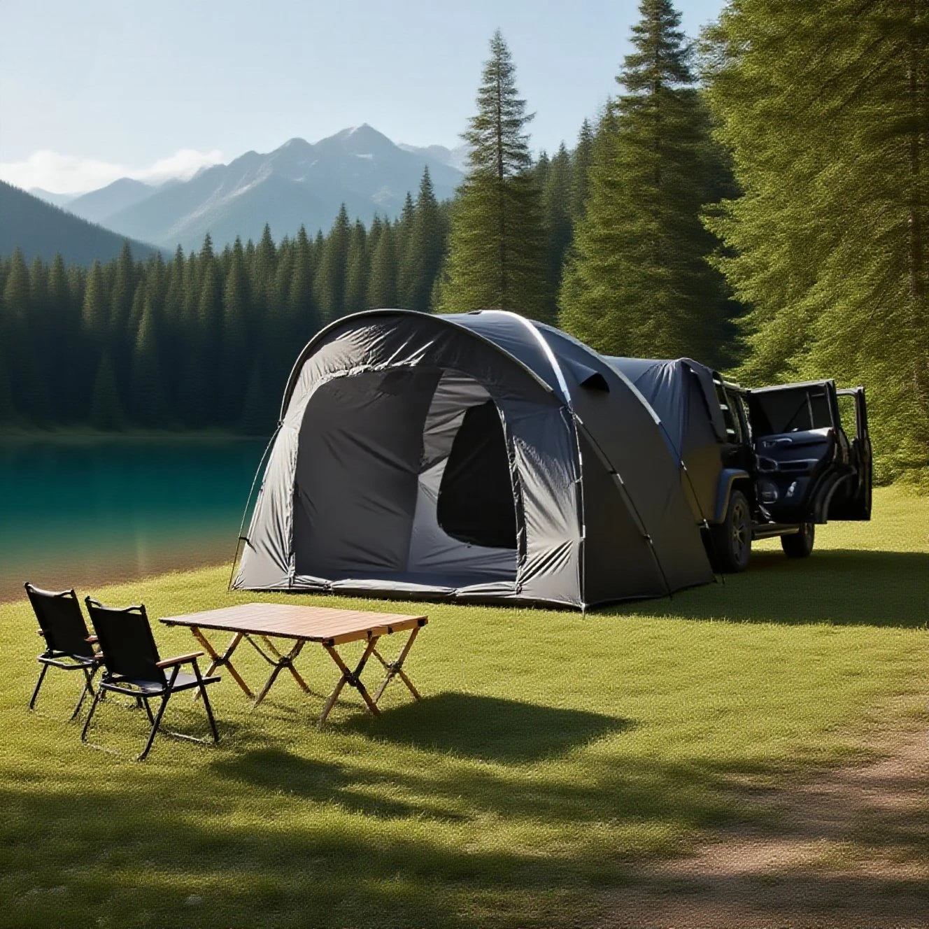 

Portal 5-Person SUV Tent, 2-in-1 Car Camping Tent, Water-Resistant & Windproof, Trunk Tent for Travel & Outdoor Adventures