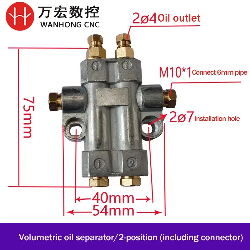 Блок распределителя масла сопротивления, дозирующий клапан для токарного станка с ЧПУ, промышленная система смазки