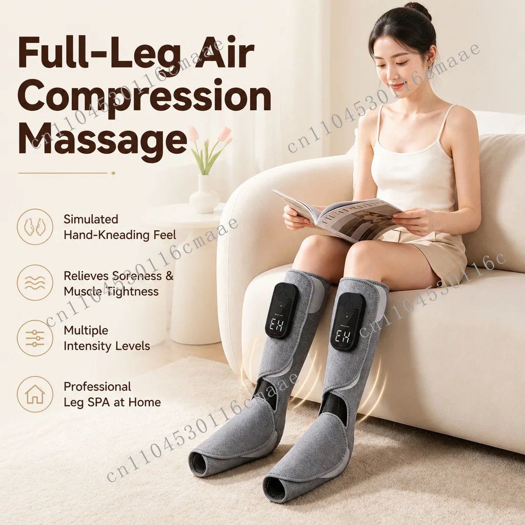 Leg Massager Wireless Vibration Hot Compress Home Memory Function Timed Leg Massager
