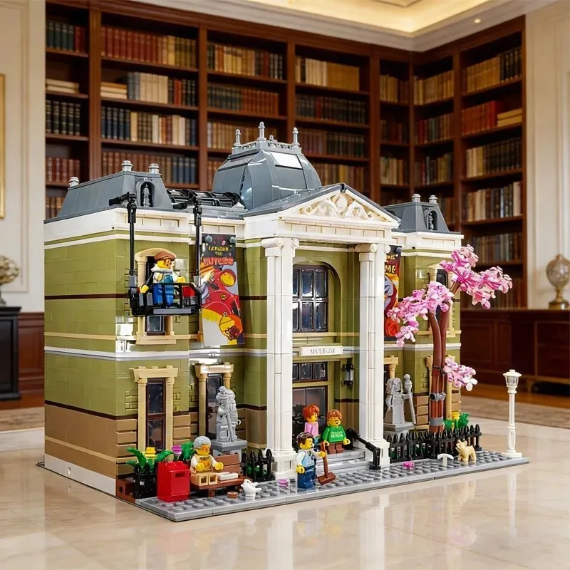 

4014pcs Natural History Museum Building Block Toy Model, Adult Unisex Street View Series moc 10326