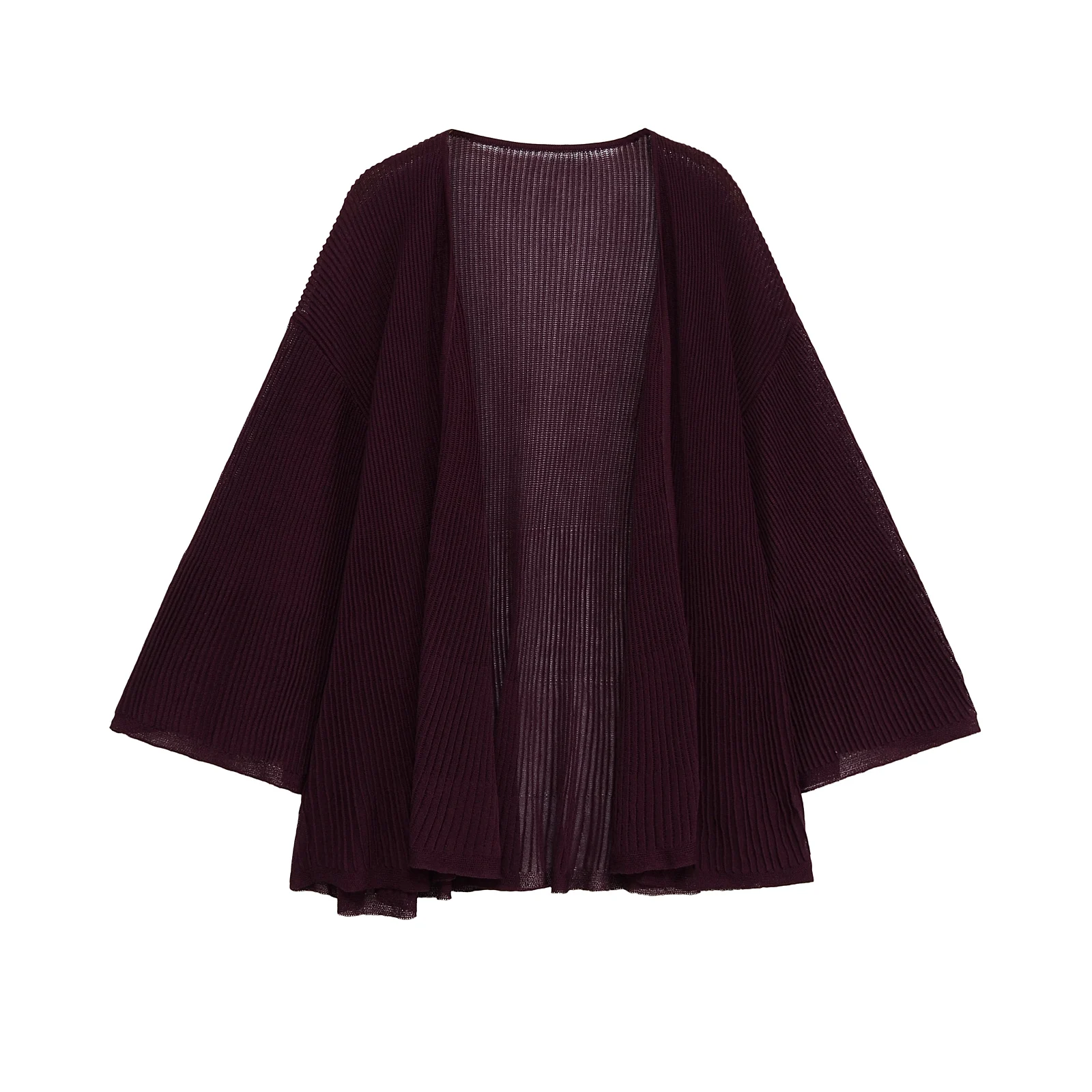 

2025 summer new product women's clothing fashionable temperament casual rib loose long sleeve knitted jacket