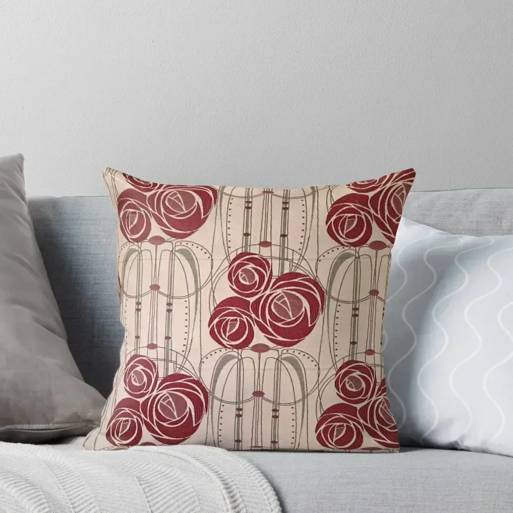 

Charles Rennie Mackintosh roses,Mackintosh abstract rose Throw Throw Pillow Elastic Cover For Sofa pillow