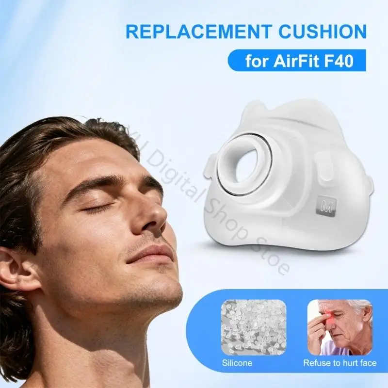 96BA Soft Silicone Replacement Seal Cushion for AirFit F40 Full Face CPAP Masks Care