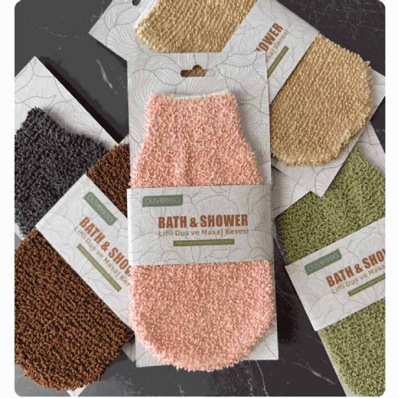 

7 PACK Exfoliating Glove Shower Gloves Exfoliate Dead Skin for Dry Sensitive Skin No Irritation