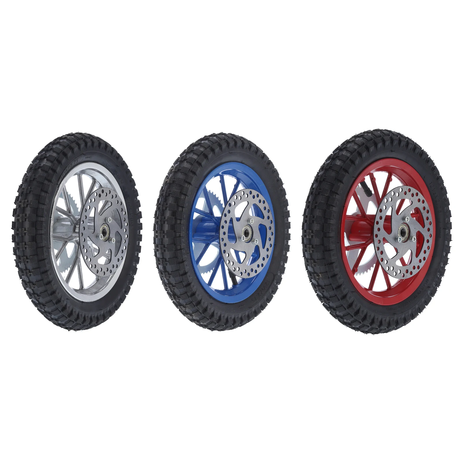 

Заднее колесо карманного велосипеда 12,5x2,75 дюйма, заднее колесо мини-велосипеда, противоскользящее резиновое стальное легкосплавное колесо для 47cc 49cc 2-тактного велосипеда для грязи