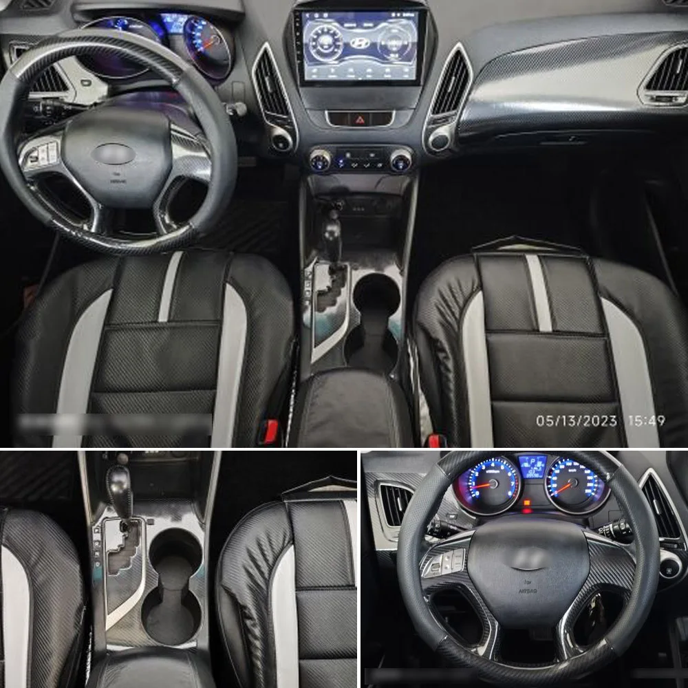

For Hyundai IX35/Tucson 2010-2017 Interior Central Control Panel Door Handle Stickers Decals Car Styling Accessorie