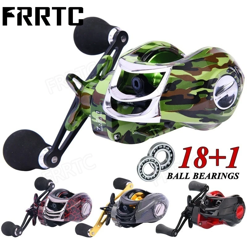 

Fishing Reels 18+1BB Baitcasting Fishing Reel Magnetic Brake Baitcaster Fishing Reel for Saltwater Freshwater Fishing