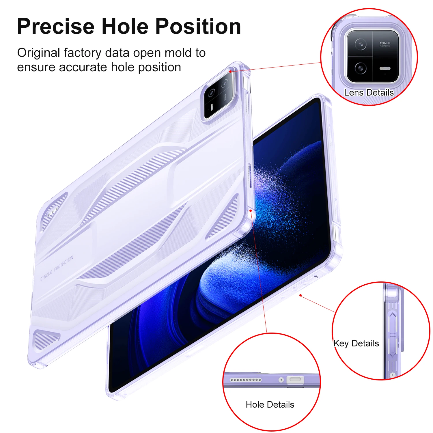 

Защитный чехол из ТПУ, противоударная задняя крышка для XIAOMI PAD 6S PRO PAD 5 PRO, чехол для планшета