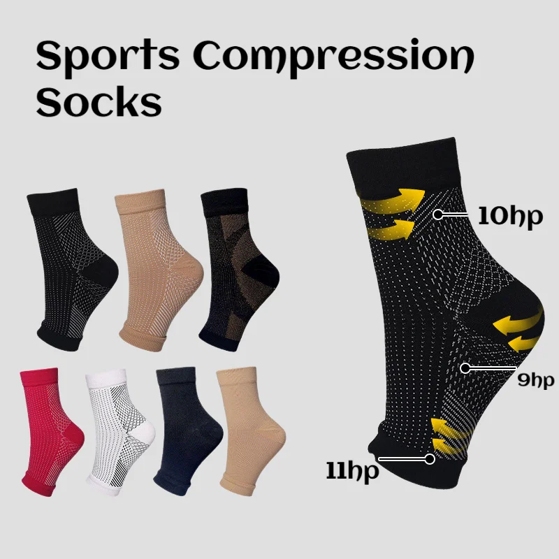 

Skipping Ankle Support Socks Cycling Full Toe Exposed Elastic Socks Sports Compression Socks Outdoor Half Palm Compression Socks