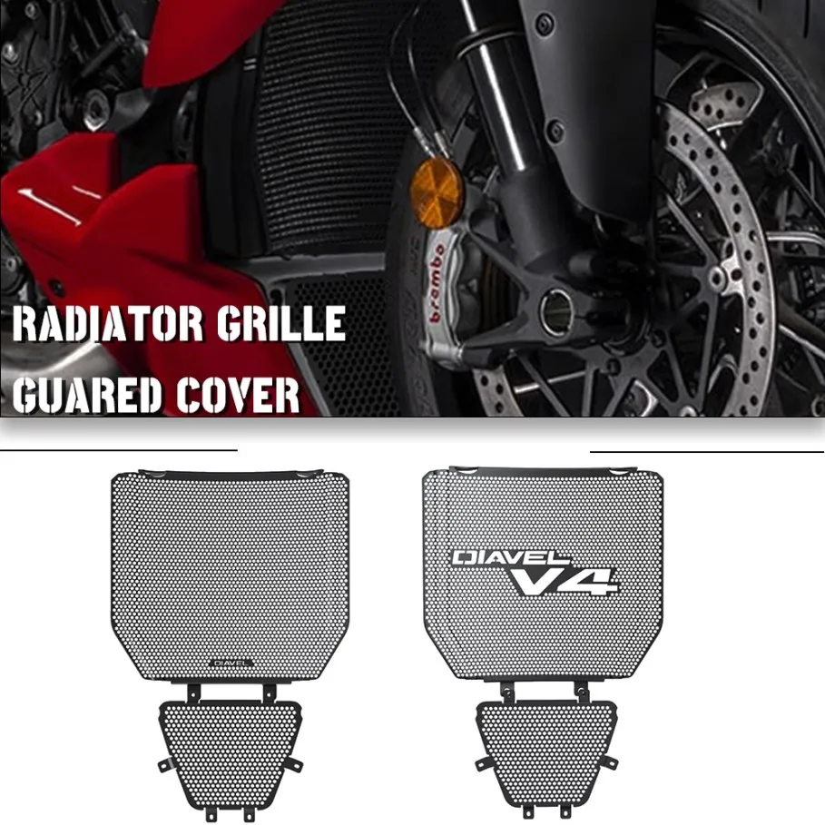 

Diavel V4 Aluminum Radiator Guard Grille Grill Cover Protector Protection For Ducati Diavel V4 2023 2024 Motorcycle Accessories