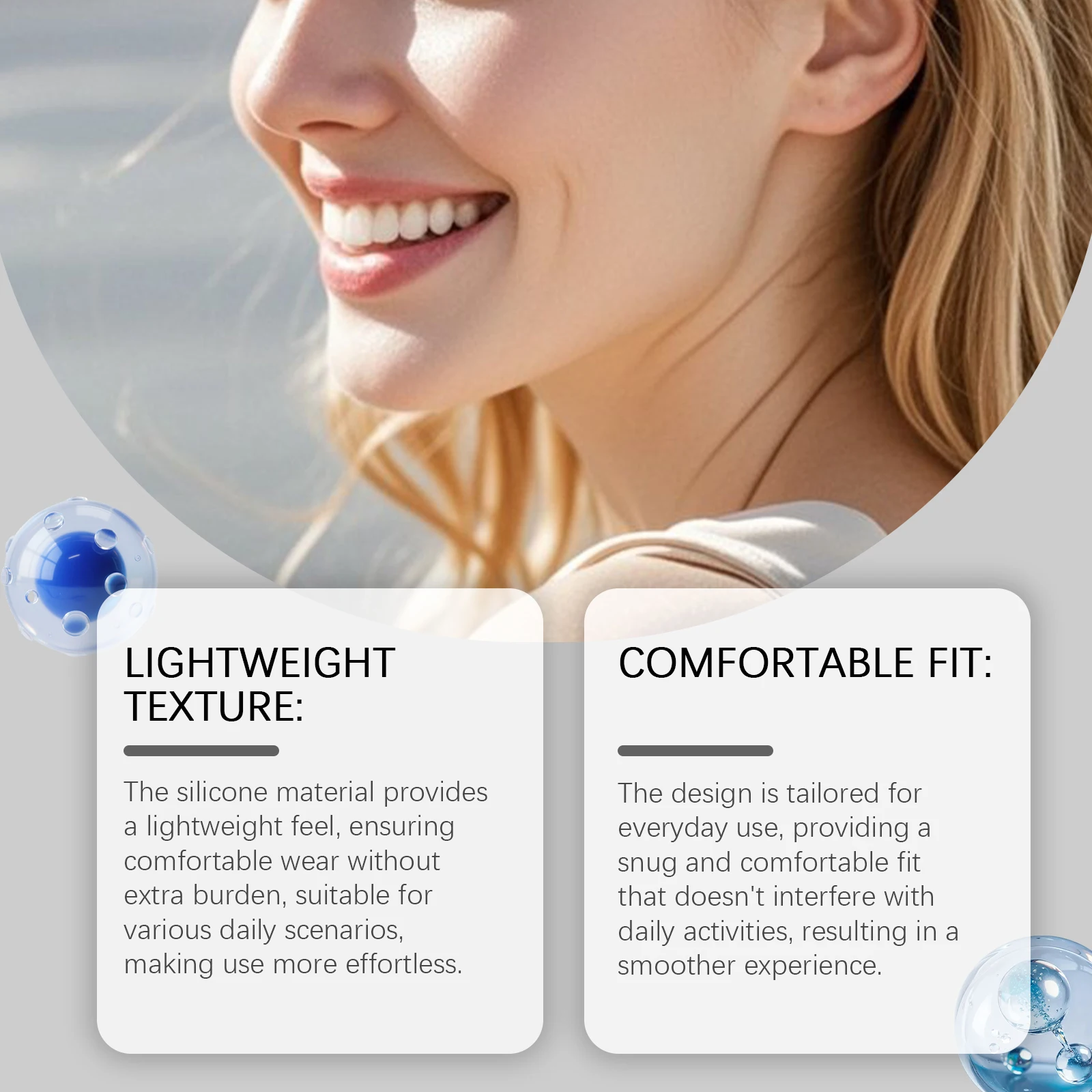 Dental Cosmetic Kit, For Comfortable Denture Adjustment & Improved Stability, Easy to Wear & Use, Daily Care