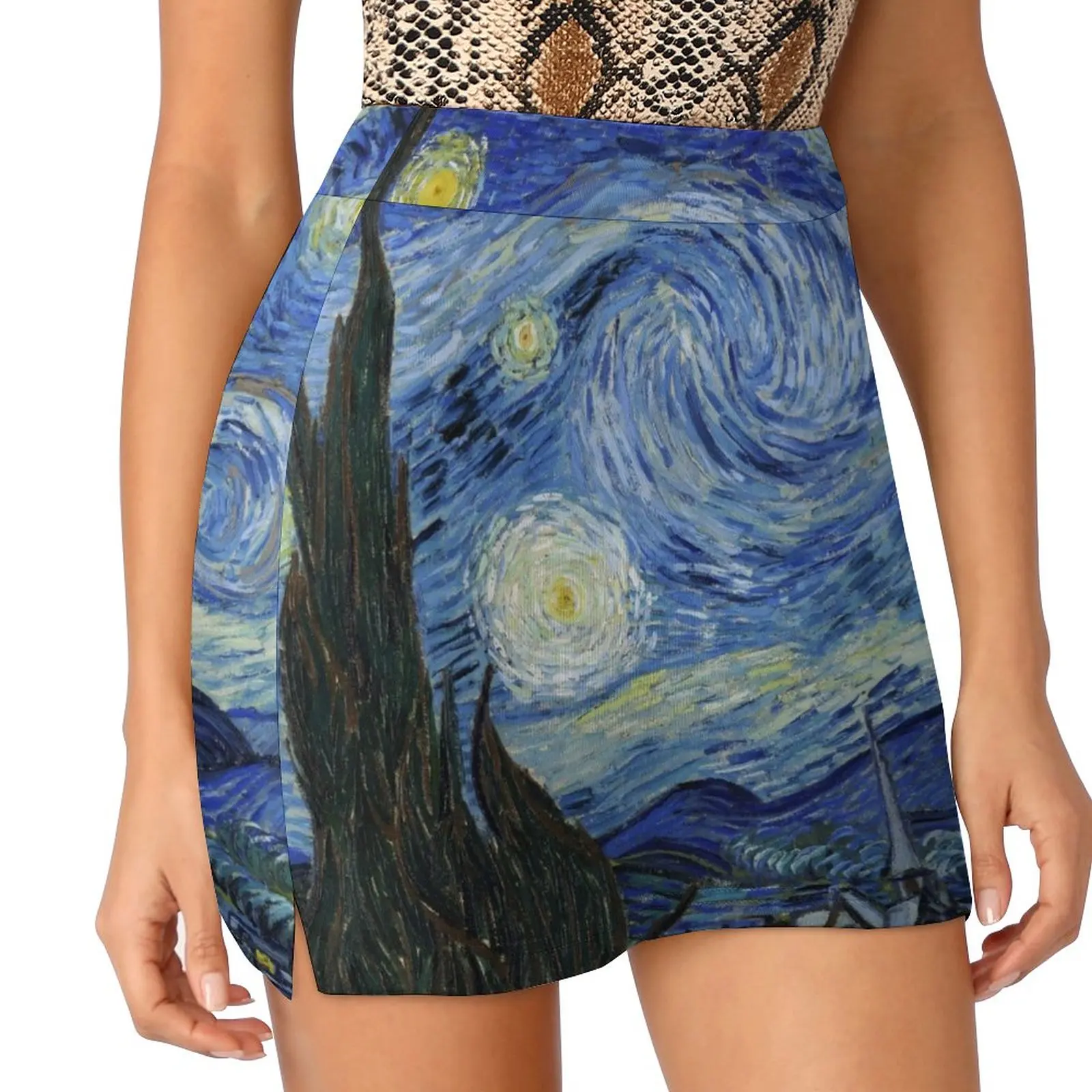 Vincent Van Gogh starry night Light Proof Trouser Skirt dresses summer woman 2023 korean style clothing Korean skirts cute skirt