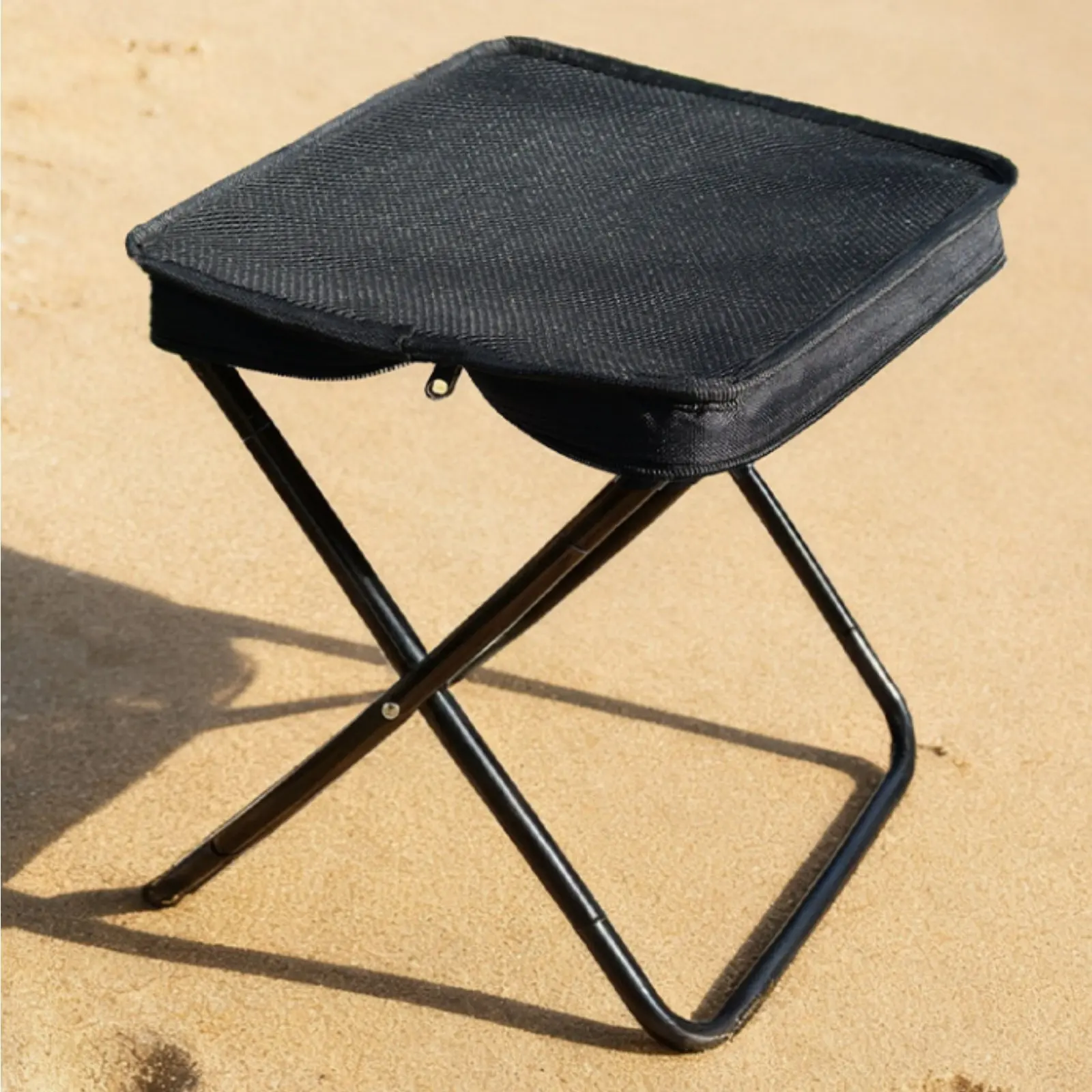 

Small Folding Stool Multi-Functional Portable Camping Stool Mesh Folding Seat Moisture-Wicking for Outdoor Meal