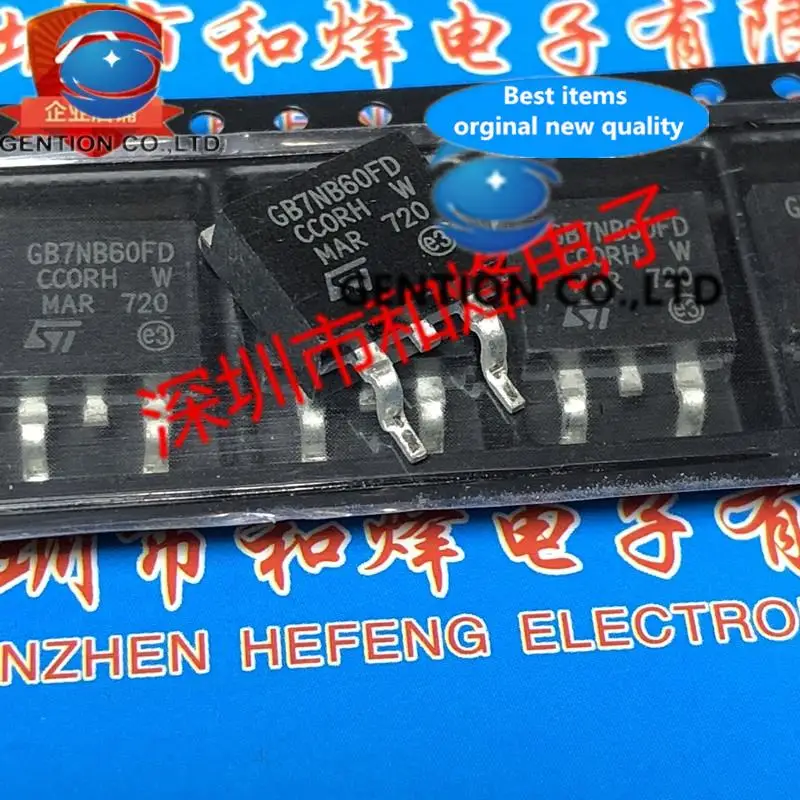 

10 шт. STGB7NB60FD GB7NB60FD TO-263 600 В 7 А в наличии 100% новые и оригинальные