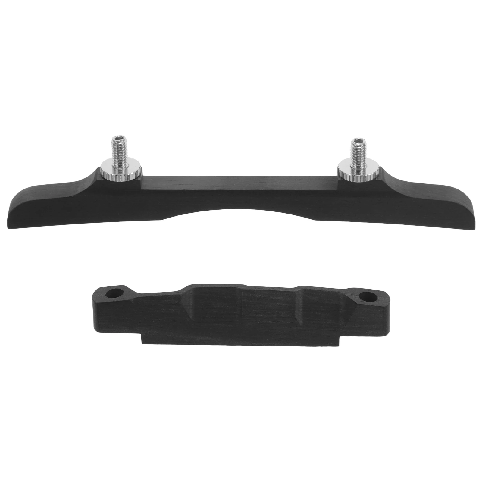 

Ebony Mandolin Wood Saddle Replacement Parts String Instrument Flat Top Black Color Guitar Wood Bridge Accessories