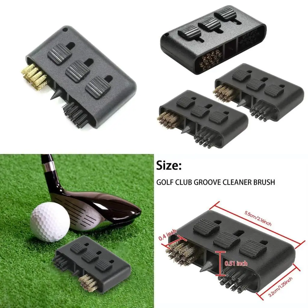 

Y1UC Professional 3-in-1 Golf Cleaning Brush Golf Grooves Sharpeners Golf Club Brush
