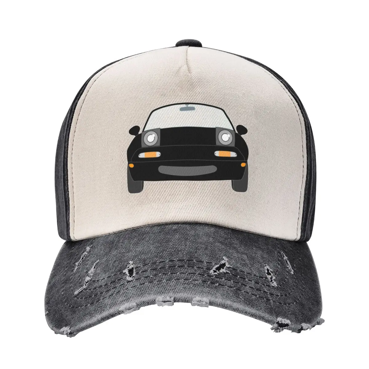 

BLACK MX5 MIATA NA FRONT Baseball Cap derby hat Horse Hat summer hat Luxury Man Woman Hats Men's