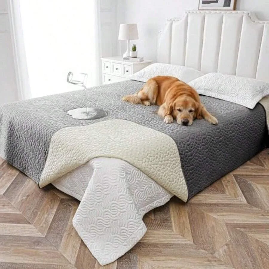 【New Arrival】Waterproof Pet Bed Cover, Reversible Quilted Mattress Protector for Dogs and Cats