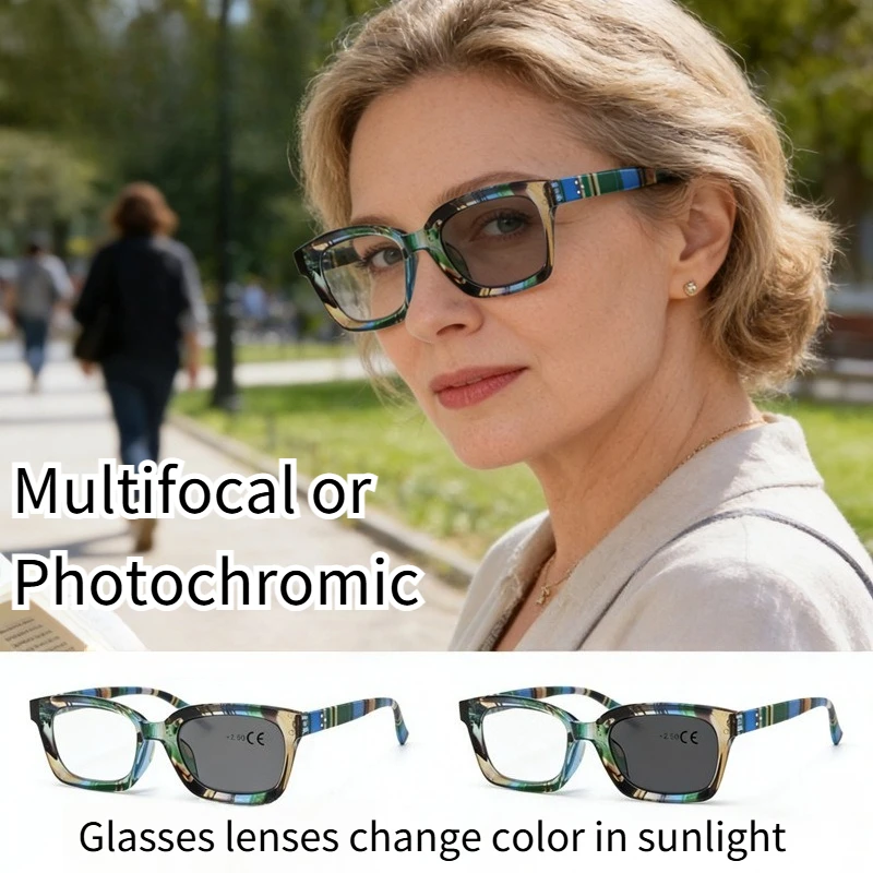 Aliexpress +1.0+1.5+2.0+2.5+3.0+3.5+4.0Multifocal Photochromic Reading Glasses Far and Near Dual-use Comfortable Eye Protection Eyeglasses - Aliexpress Deal