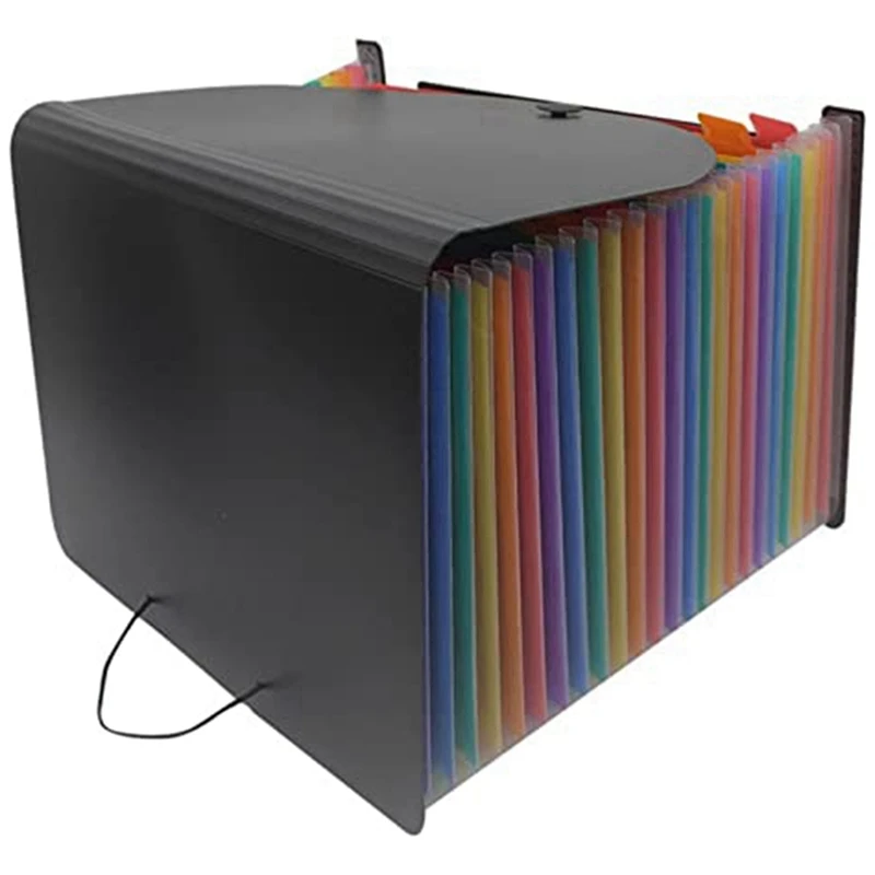 1 PCS 24 Pockets Expansion Folder Rganize Portable Business File Office Supplies File Rack PP