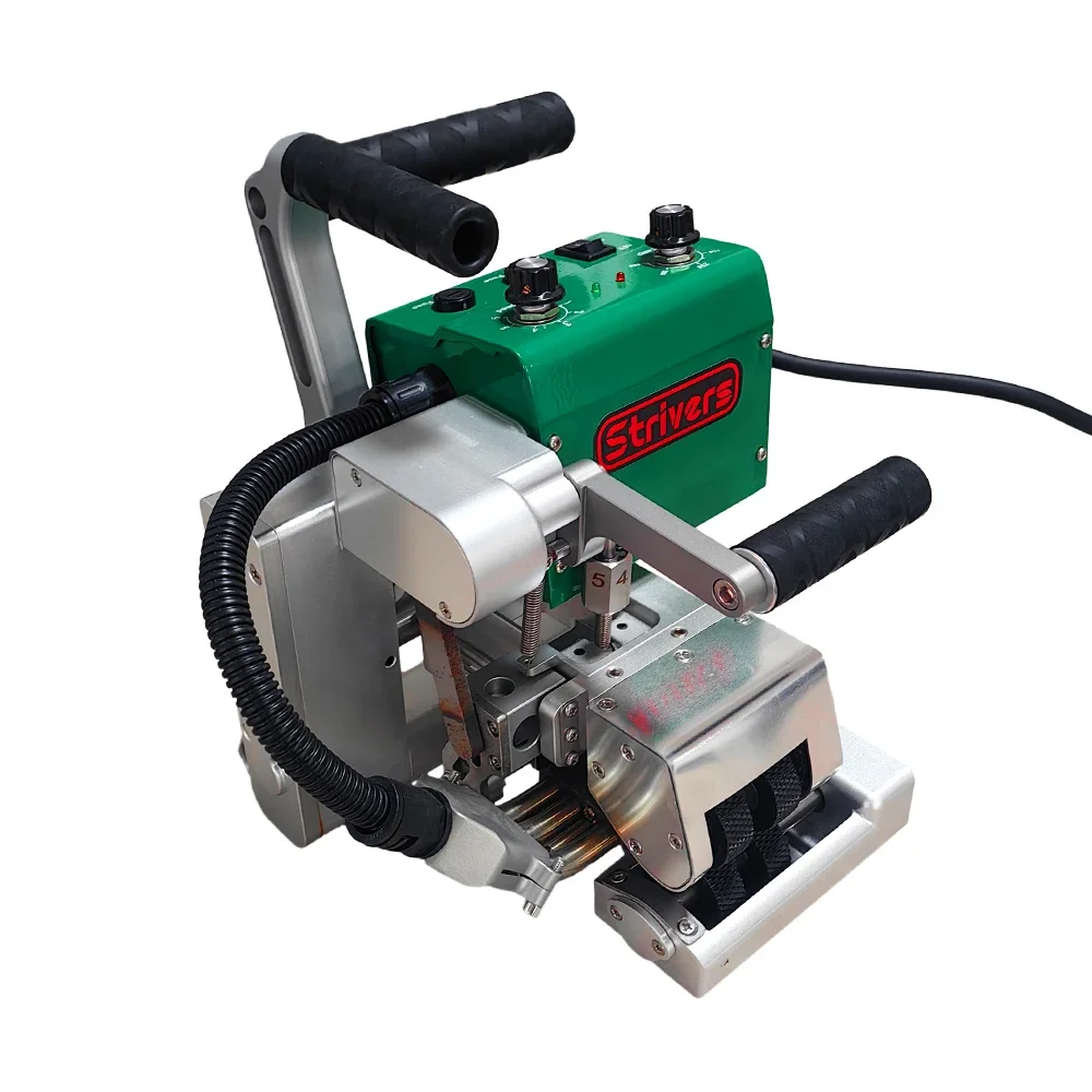 

(ST-1100) Аппарат для горячей сварки пластика 1100 Вт, для геомембран из ПНД/ПВД/ЭВА, автоматический клиновой сварочный аппарат