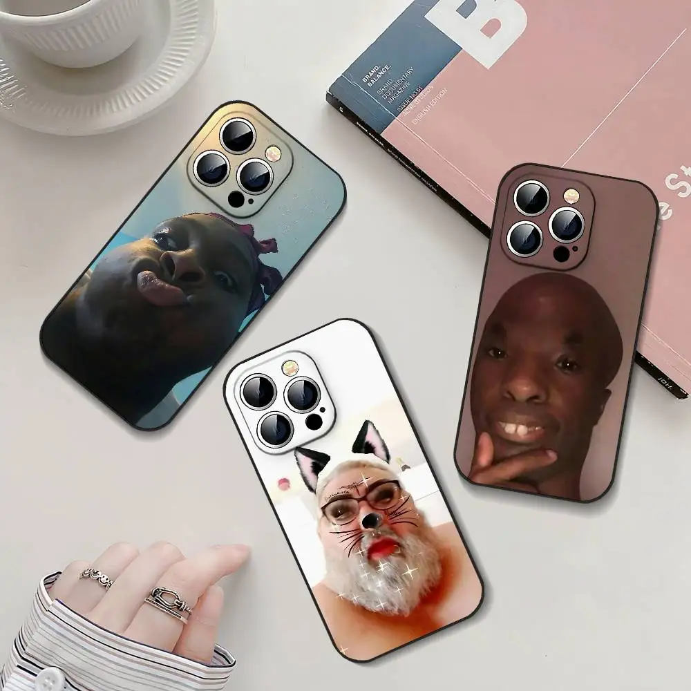 Lustige Handyhülle mit Hässlichem Mann-Motiv für iPhone 17 16 15 11 12 14 13 Pro Max Mini X XS XR 7 Plus 17E Air Stoßfeste Silikonhülle Fundas