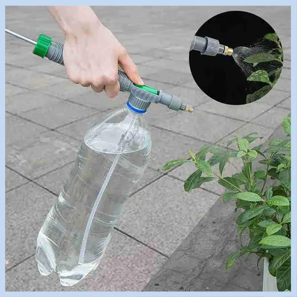 

AS63-10PCS Plastic Manual Sprayer Adjustable Drink Bottle Spray Head Nozzle High Pressure Air Pump Garden Watering Tool