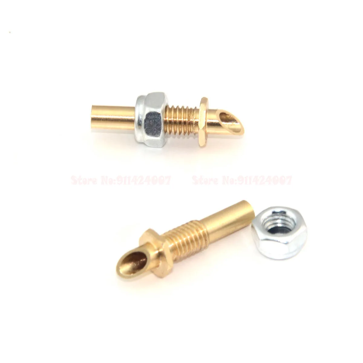 2pcs Model Ship Water Cooling Inlet Slant Nozzle M5 Thread/ Without Thread Copper Scraper Wiper for DIY RC Boat Stern Machine
