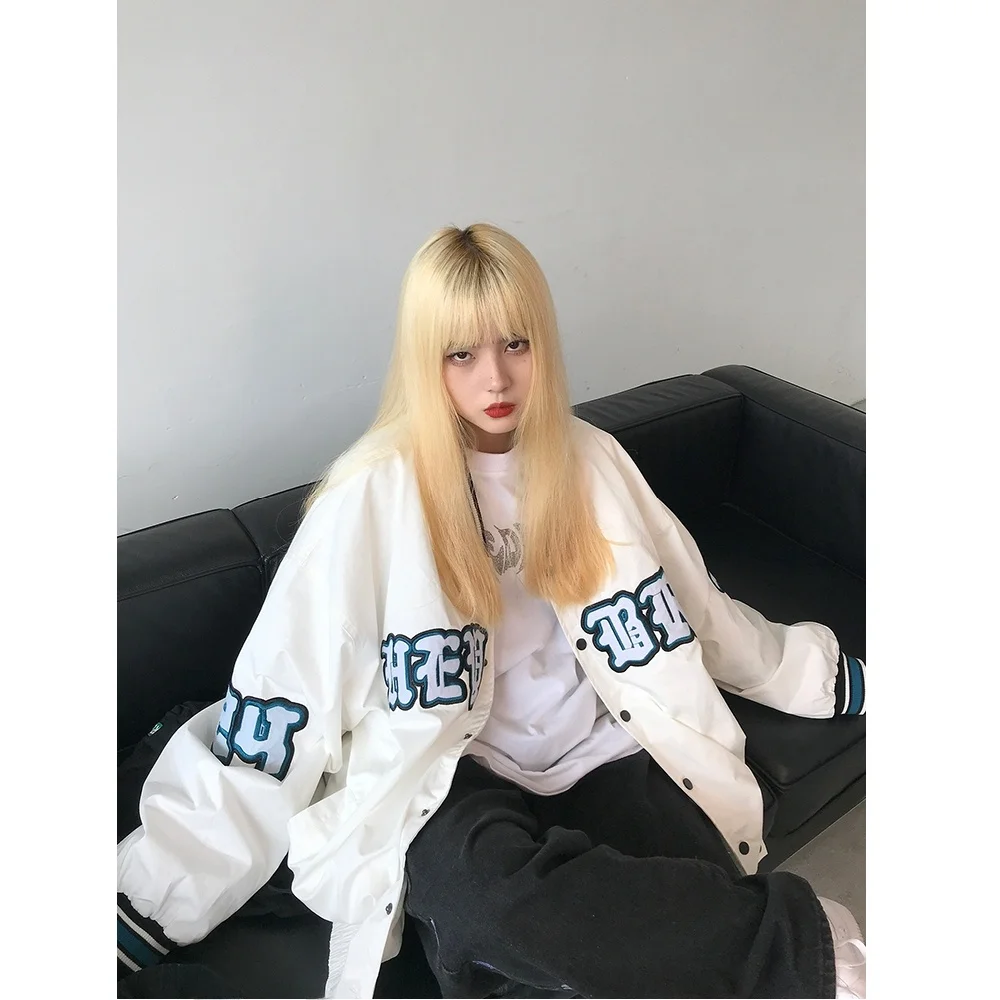 Ins Style Women's Spring Autumn Thin Baseball Jacket Loose Fit Versatile Student Fashion Trendy Large Size Short Outerwear
