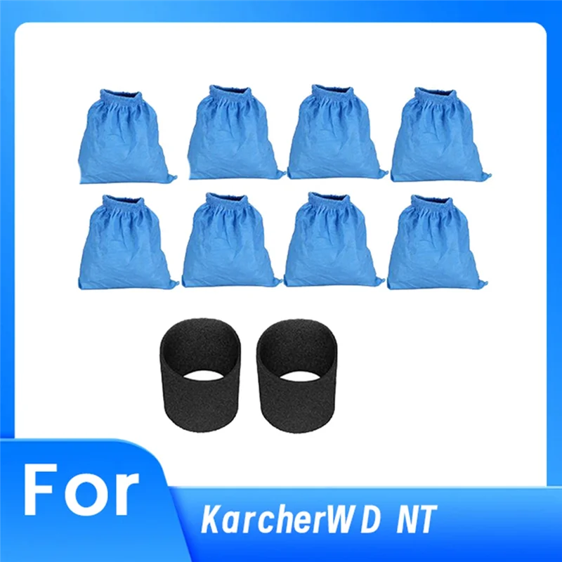 ABJY-Textiel Filterzakken Nat en Droog Schuimfilter Voor Karcher MV1 WD1 WD2 WD3 Stofzuiger Filterzak Stofzuiger Onderdelen