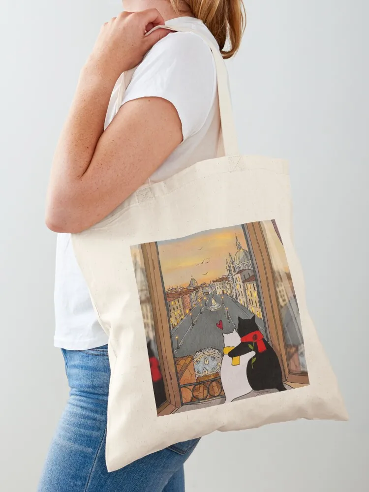 

Romantic Stanis at the Window Tote Bag canvas tote screen shopping bags foldable men's