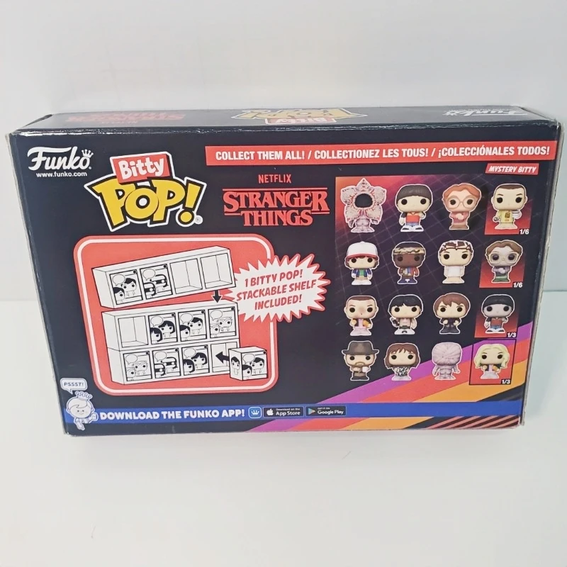 Funko Bitty Pop! Stranger Things Eleven Hopper Demogorgon 4 Pack Mini Vinyl Figures Collectible Model Desktop Ornament Toy Gift