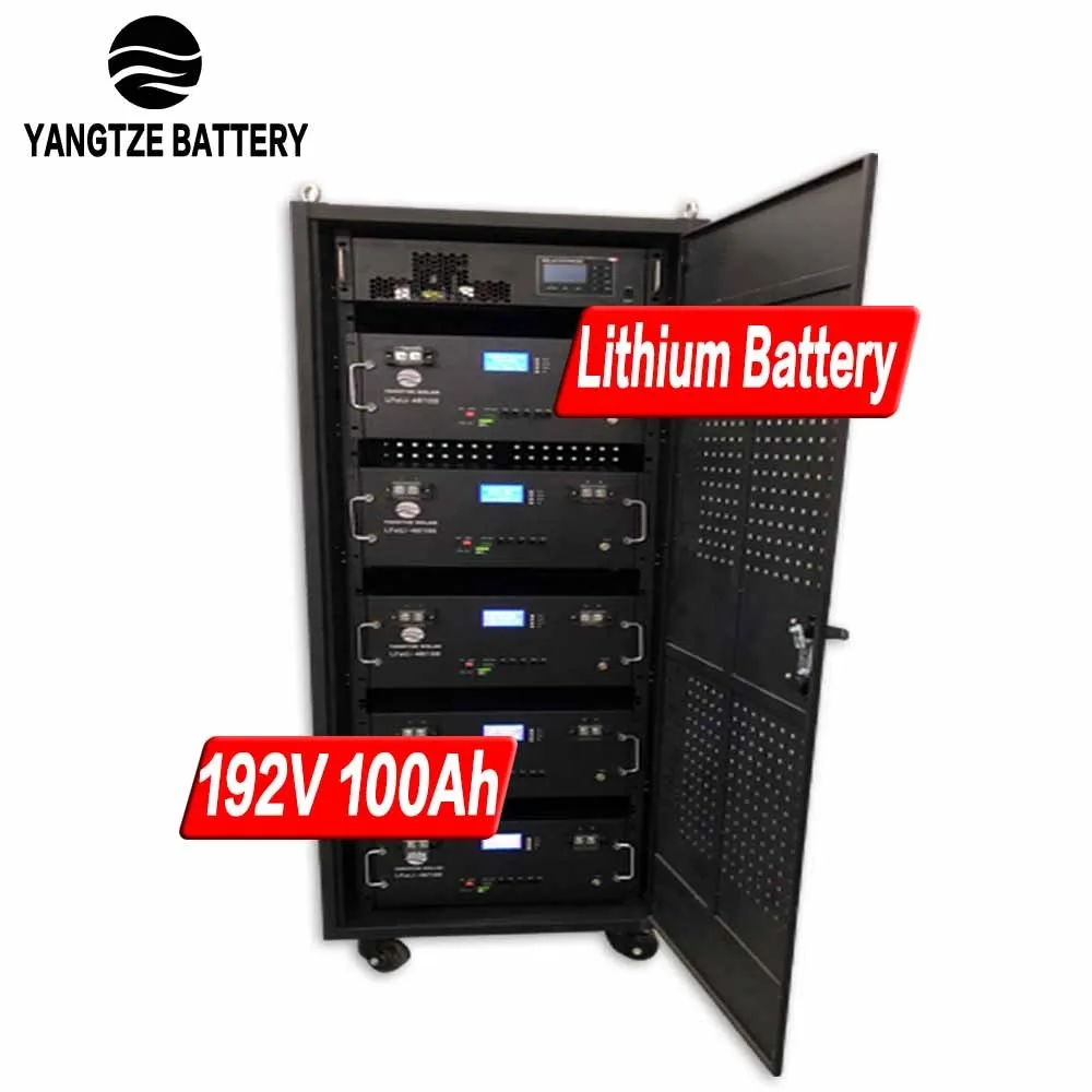 Yangtze-Batterie au lithium haute tension approuvée par OEM, 192V Lipo 100ah veFePO4 avec armoire